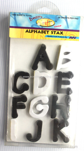 alphabet stax STICKER pad