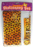 5pc leopard stationery set