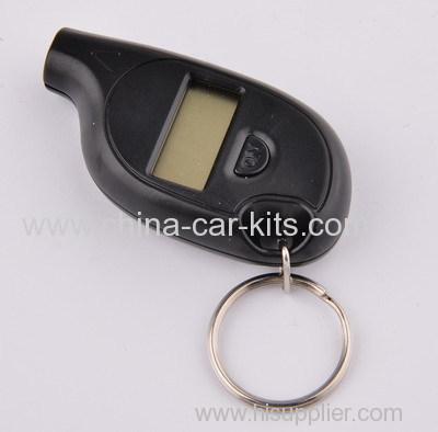 Mini LCD Digital Tire Pressure Gauge Tester for car with Keychain PSI BAR UNIT