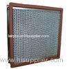 Aluminum Foil High Temp Hepa Filter Glass Fiber / Separator Air Filter