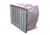 High Efficient F7 Pocket Pink Air Filter Bag large air flow With Aluminium Alloy