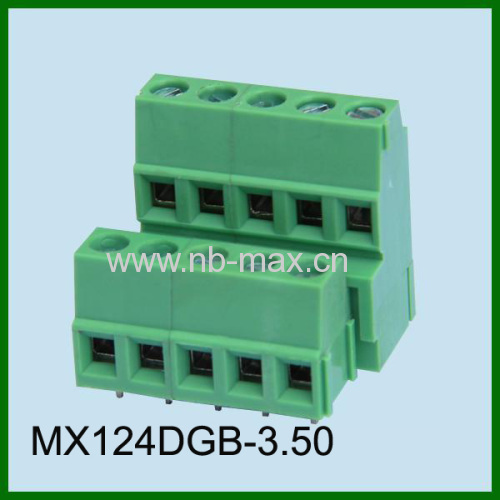 3.5mm 3.81mm Double Row Mount PCB screw terminal blocks connectors Euro terminal connectors