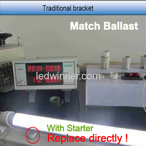 Inductance led tube lights,led tubes work with inductance ballast,led tube match 95% inductnce ballast