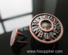 Brass Shank Button with Fashion Design