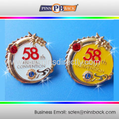 Custom Made Soft Enamel Anniversary Pin Badge /anniversary badge/Design Classic anniversary pin
