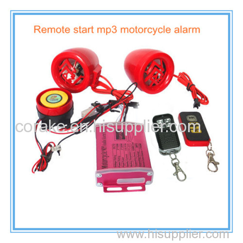 human voice motorcycle MP3 alarm system