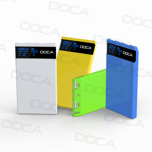 DOCA D601 Newest Design 8000mAh External Battery