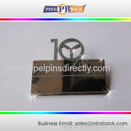 Custom made metal 10 anniversary lapel pin/,Metal Company Anniversary Lapel Pin With Fashion Design
