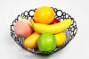 round metal mesh fruit basket