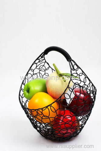 fashion design metal mesh bread fruit basket