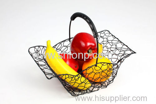 fashion design metal wire fruit baskets