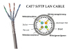 CAT.7 S/FTP LAN cable 4Pairs PVC Sheath
