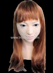 Realistic female latex mask
