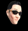 Gangnam style PSY mask