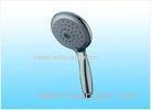 ECO Round Chrome Silver Shower Heads With Handheld , Massage Adjustable Spray