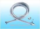 Corrugated Silver Stainless Steel Bath Shower Hose 2m For Toilet