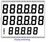 6*2+5 digitals Fuel dispenser TN LCD display