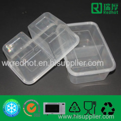 Biodegradable Plastic Lunch Box Can Take out 850ml