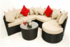 rattan furniture,7pcs rattan sofa sets