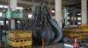 Alloy Steel Five Jaw Excavator Scrap Grab For Handling Concentrates / Bauxite