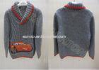 Kids Holiday Sweater Shawl Collar Cable Knit Pullover For Boys