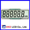 6x1 characters energy meters LCD display