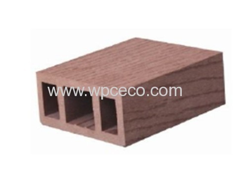 90x40mm wood plastic composite hollow column for pergola and gallery frame