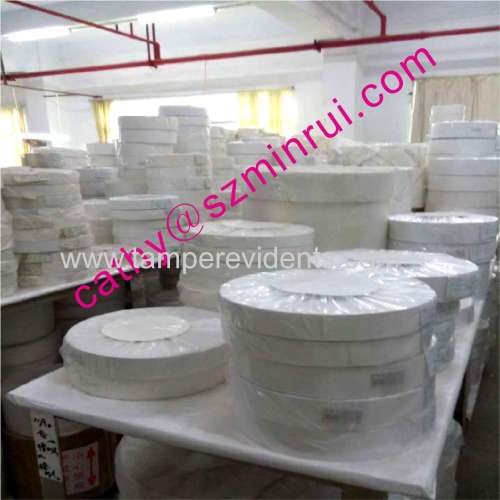 2014 High Quality vinyl rolls of Destructible Materials,vinyl stickers papers