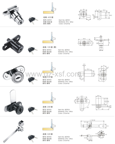 19*22mm drawer lock zinc alloy good quality cabinet drawer lock