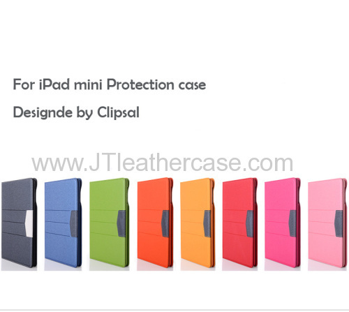 Red PU conch Mini series flip cases for ipad mini leather flip case for mini ipad