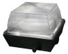 Square induction canopy light fixture