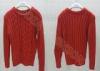 Red Cable Knit Kids Holiday Sweaters