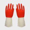 Size S - XL Color Latex Gloves with straight cuff , wave cuff