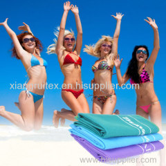 Microfiber beach towel for sports,fitness