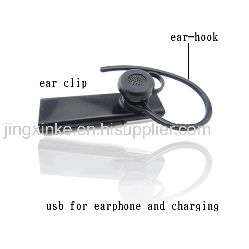enjoy stereo music make telephones universal commercial earhook stereophonic handsfree bluetooth headset with earphone