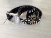 Ladies'fashion Studded PU Belt with Pin Buckle