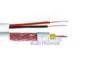 Red Coaxial Cable 75Ohm , CFTV Coaxial Cable CCA Power Siamese for Security Camera