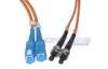 Blue Duplex patch cord ST to SC 62.5/125 Multimode with CE ISO