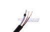 Black Foam PE Coaxial Cable 0.71mm Copper / 75 Ohms LAN Cable with 100m 300m 500m