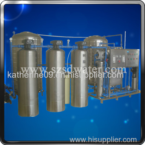 Water Treatment Plants RO-1000J(2000L/H) with carbon filter quarts filter and water softener