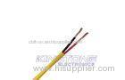 2 conductor 22 AWG CMR Loudspeaker Cable Stranded Bare Copper in Yellow
