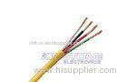Yellow 14AWG 4 conductor Audio Speaker Cables with PVC CMR insulated