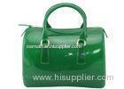 Green Personalised Silicone Handbag / Traving Bag For Girls With Custom Logo