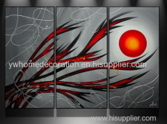 Modern Group Abstract Oil Painting