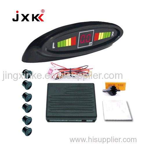 12V car use back rear positoin led display humen voice&bibibi buzzer auto 6 sensors digital display parkng sensor system