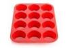 Personalised Red Cake Silicone Baking Molds , Silicone Mini Muffin Pan