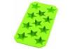 Personalised Green Star Silicone Ice Tray Molds With Fun Colors , Eco-Friendly