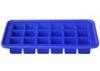 Food Grade Large Silicone Ice Tray , Blue Rectangle Pan Ice Cube Tray Silicone