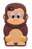 Coffee Monkey Silicone Smart Phone Cases , Fashion iPhone 4 / 4g / 4s Covers