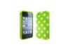 Apple iPhone 4 4s 4g TPU Phone Case Cover For Women , Green Polka Dots OEM / ODM